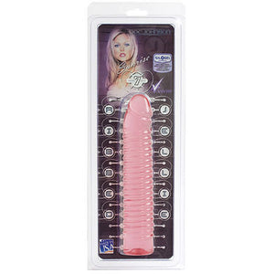 Vivid Ribbed Jellie Cock Sunrise Pink