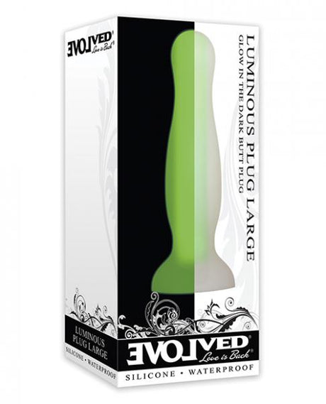Luminous Anal Plug Large Green
