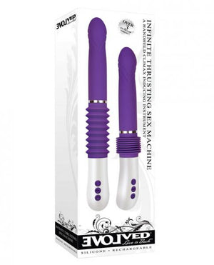 Infinite Thrusting Sex Machine Purple Vibrator