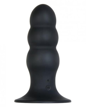 Kong Rechargeable Anal Plug With Remote Control Black
