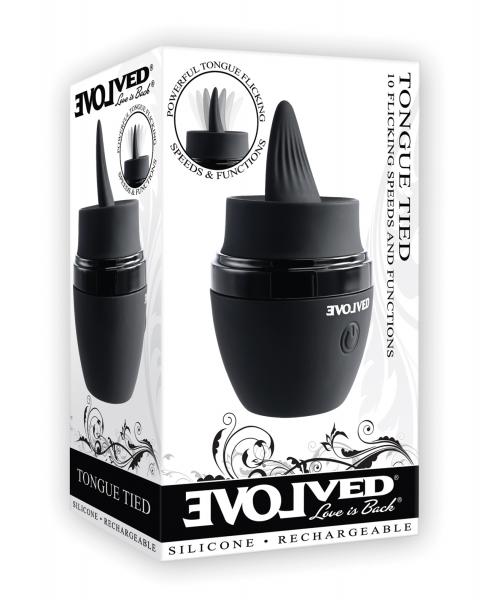 Evolved Tongue Tied Flicking Massager Black
