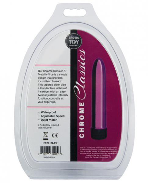 Etc Chrome Classics Metallic 5 Inches Vibe Pink