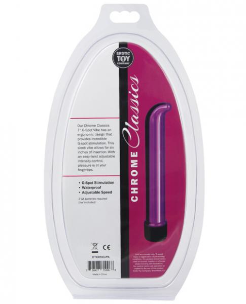 Etc Chrome Classics Metallic 7 Inches G Spot Vibe Pink