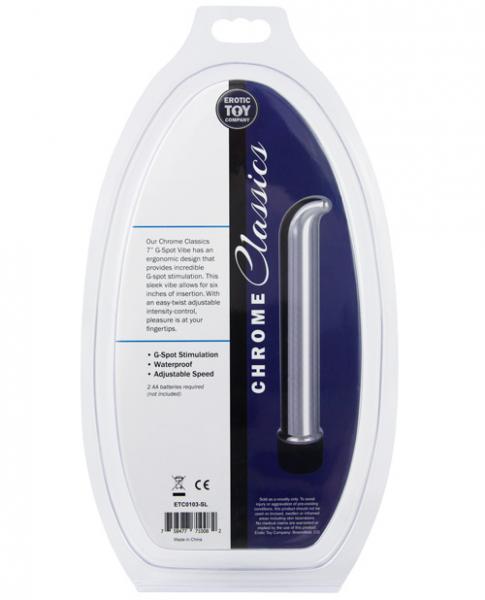 Etc Chrome Classics Metallic 7 Inches G Spot Vibe Silver