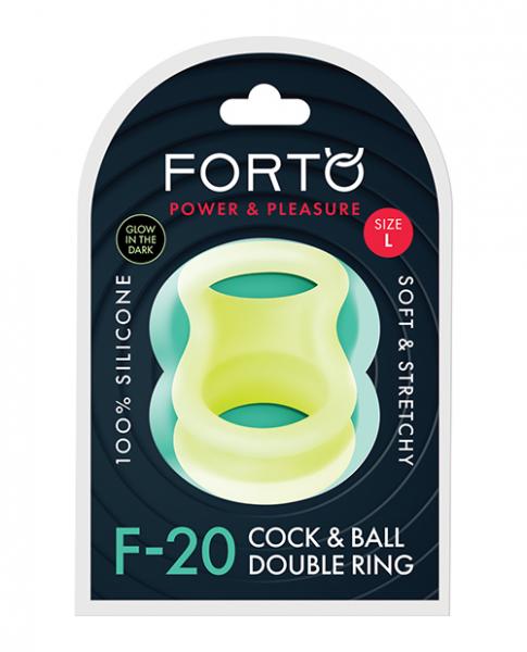 Forto F 20: Balls Stretcher Liquid Silicone 60/77 Mm Glow In The Dark