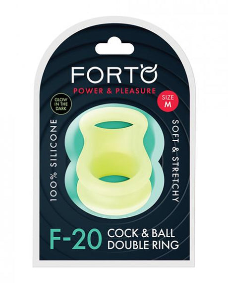 Forto F 20: Balls Stretcher Liquid Silicone 55/72 Mm Glow In The Dark