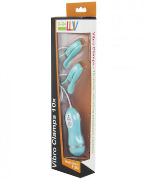 Gigaluv Vibro Clamps 10 Functions Tiffany Blue