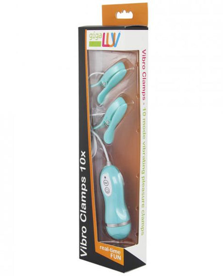 Gigaluv Vibro Clamps 10 Functions Tiffany Blue