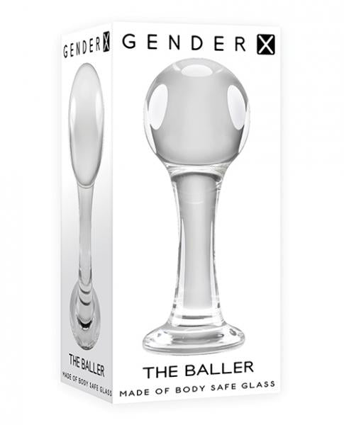 Gender X The Baller Glass Plug Clear