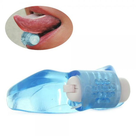 Tongue Star Vibe With 10ml Liquor Lube Pillow Blue