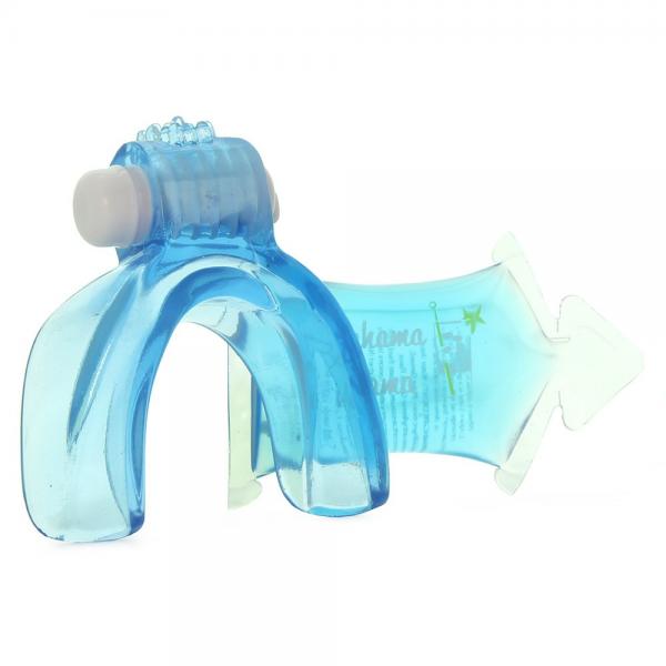 Tongue Star Vibe With 10ml Liquor Lube Pillow Blue