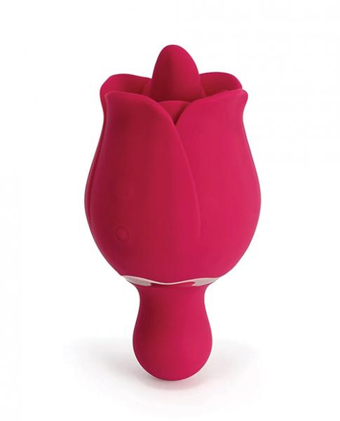 Sylvia Tongue Licking Rose Vibrator Red