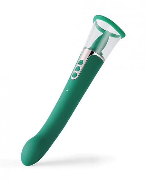 Succion Sucking G Spot Vibrator 3 Function Green