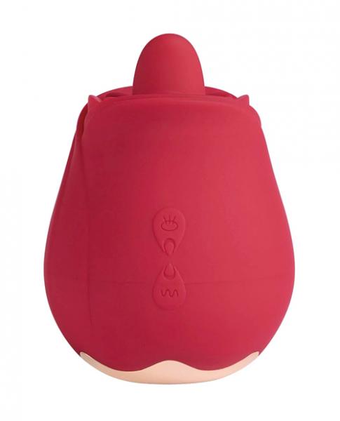 Horny Rose Solo Vibrating Clit Licking Stimulator Red
