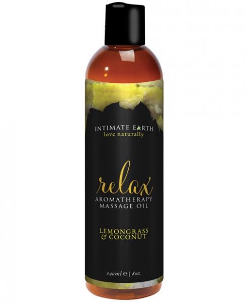 Intimate Earth Relax Massage Oil 8 Oz