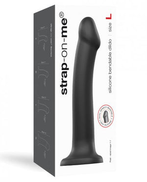 Strap On Me Silicone Bendable Dildo Large Black