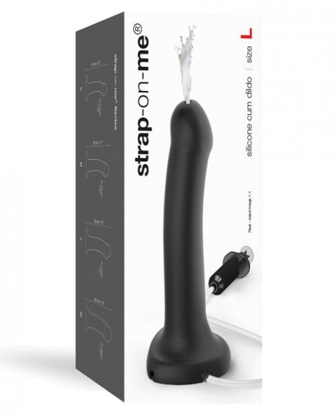 Strap On Me Silicone Cum Dildo Black