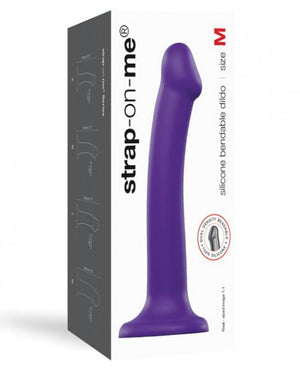 Strap On Me Silicone Bendable Dildo Medium Purple