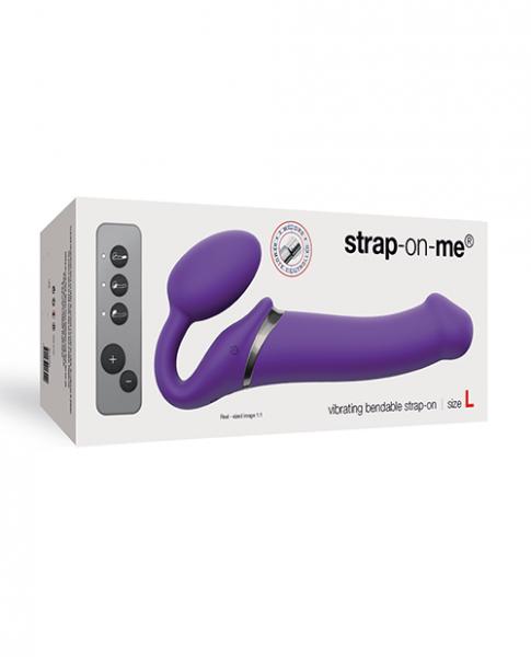 Strap On Me Vibrating Bendable L Strapless Strap On Purple