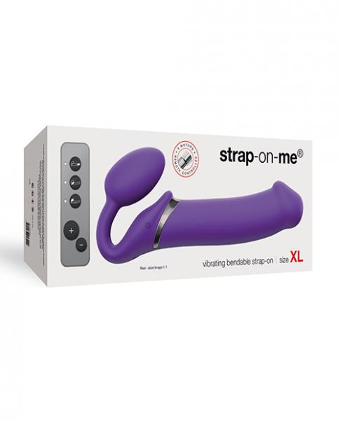 Strap On Me Vibrating Bendable Strapless Strap On Xlarge Purple