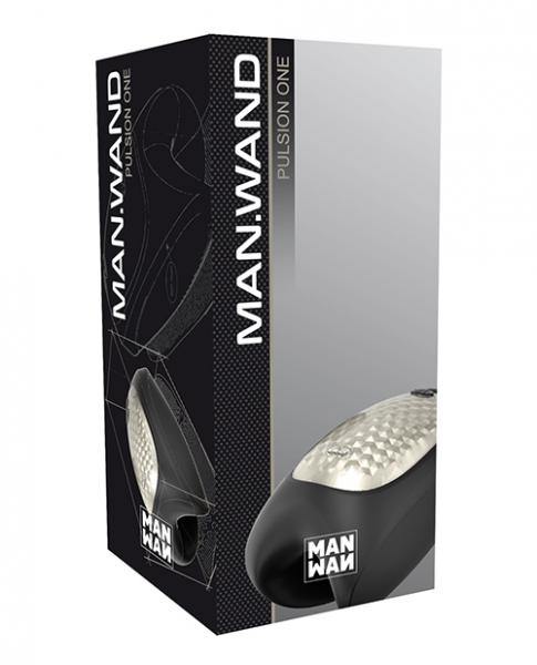 Man Wand Heat & Vibration Pulsion Black Stroker