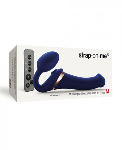 Strap On Me Multi Orgasm Bendable Strapless Strap On Medium Night Blue