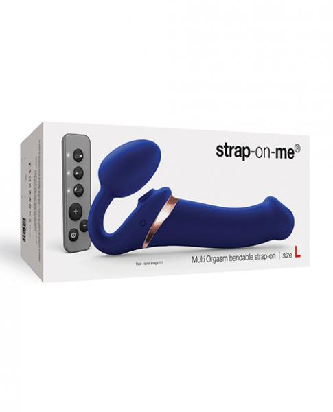 Strap On Me Multi Orgasm Bendable Strapless Strap On Large Night Blue