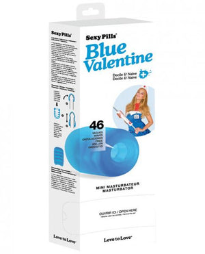 Sexy Pills Mini Masturbator Blue Box Of 6