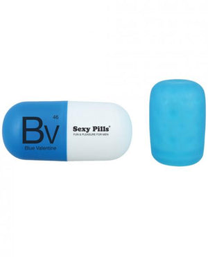 Sexy Pills Mini Masturbator Blue Box Of 6