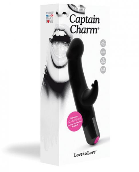 Love To Love Captain Charm Rabbit Vibrator Black