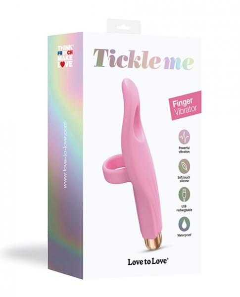 Love To Love Tickleme Finger Vibrator Rose