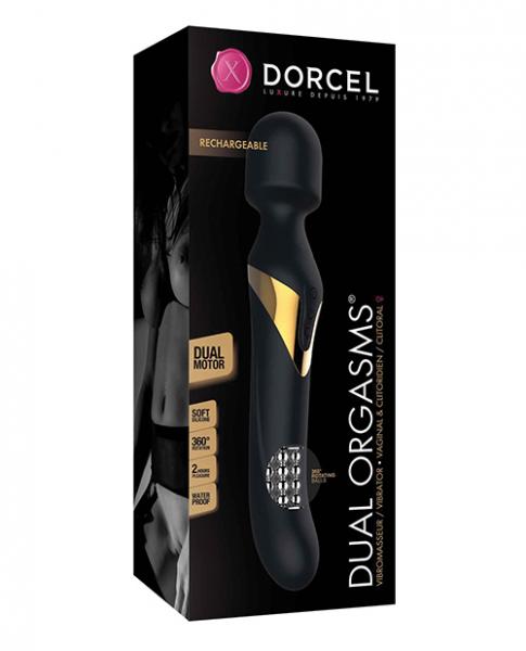 Dorcel Dual Orgasms Wand Vibrator Black/Gold