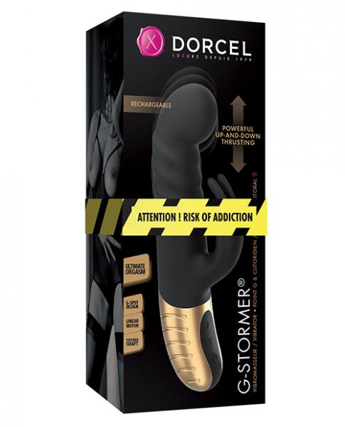 Dorcel G Stormer Thrusting G Spot Rabbit Vibrator Black Gold