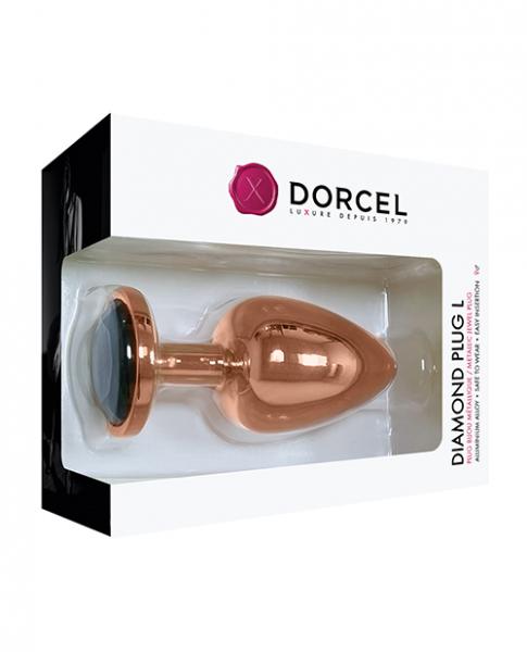 Dorcel Aluminium Bejeweled Diamond Plug Rose Gold Large
