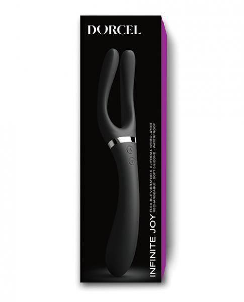 Dorcel Infinite Joy Bendable Forked Vibrator Black