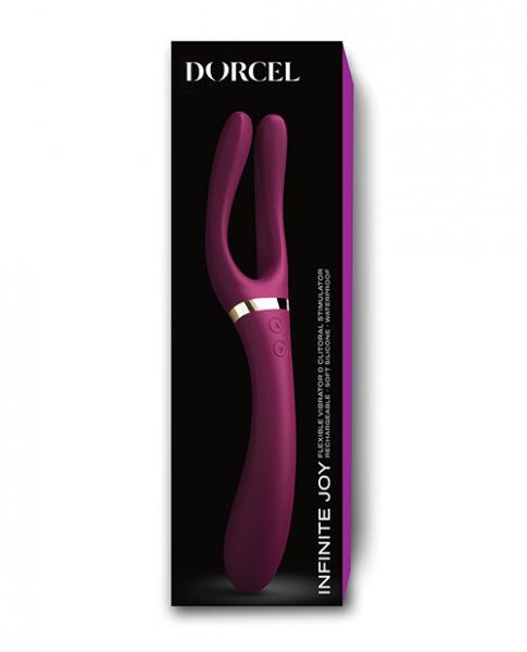 Dorcel Infinite Joy Bendable Forked Vibrator Plum