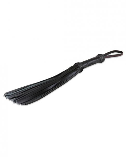 Sultra 16" Lambskin Twill Weave Grip Flogger Black