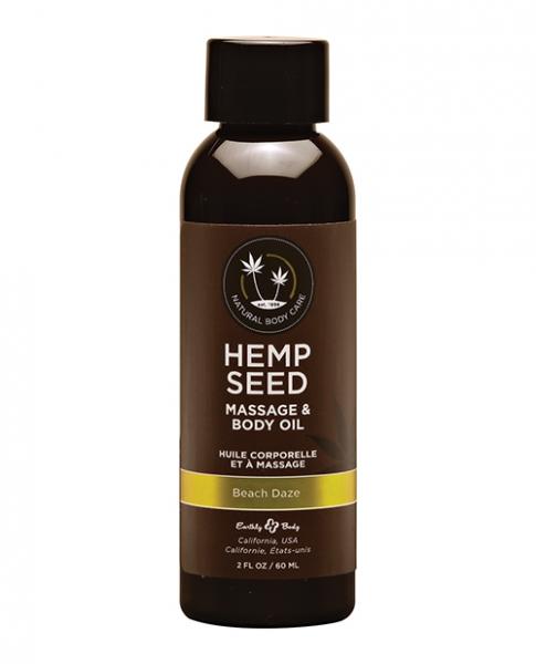Earthly Body Massage & Body Oil 2 Oz Beach Daze