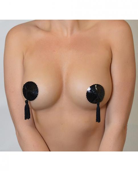 Minor Creations Sequin Pasties W/Tassel Black