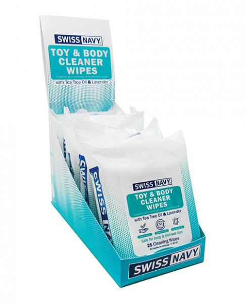 Swiss Navy Toy & Body Cleaner Wipes Pack Of 25