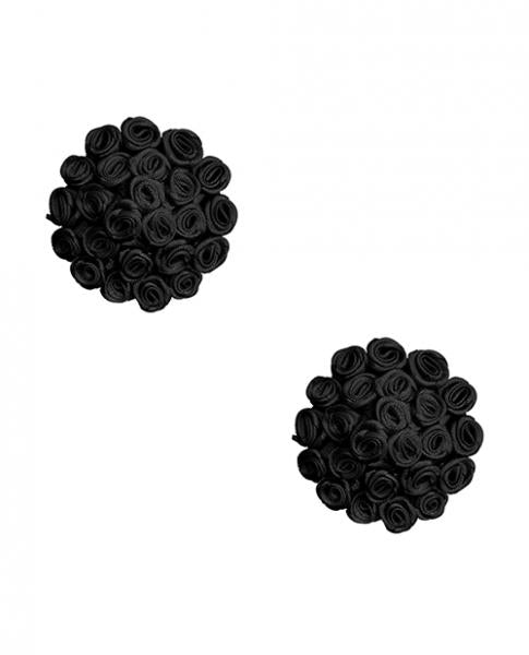 Burlesque Nightfall Roses Reusable Silicone Nipztix Black O/S