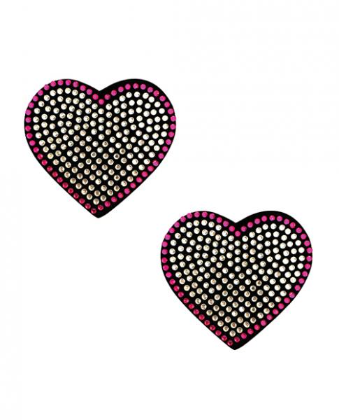 Burlesque Heart N' Soul Crystal Heart Nipztix Pink/Clear O/S