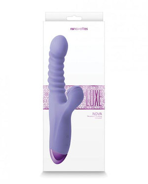 Luxe Nova Thrusting & Throbbing Stimulator Purple