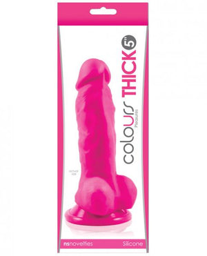 Colours Pleasures Thick 5 Inches Dildo Pink