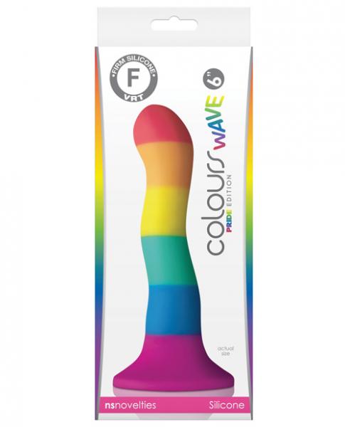 Colours Pride Edition 6 Inches Wave Dildo Rainbow