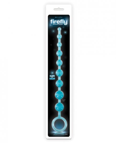 Firefly Pleasure Beads Blue Glow In The Dark