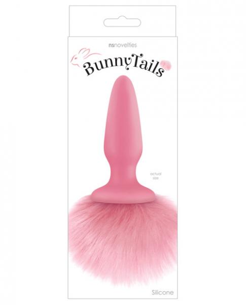 Bunny Tails Pink Silicone Butt Plug