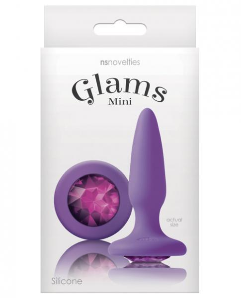 Glams Mini Butt Plug Purple Gem