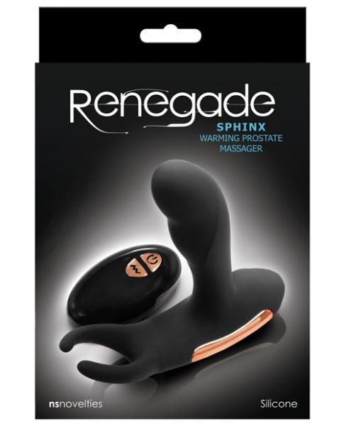 Ns Novelties Renegade Sphinx Warming Prostate Massager Black