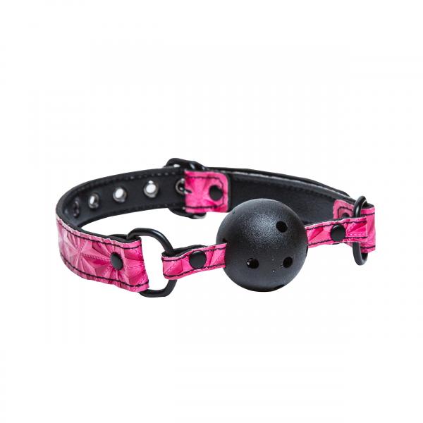 Sinful Adjustable Vinyl Ball Gag Pink